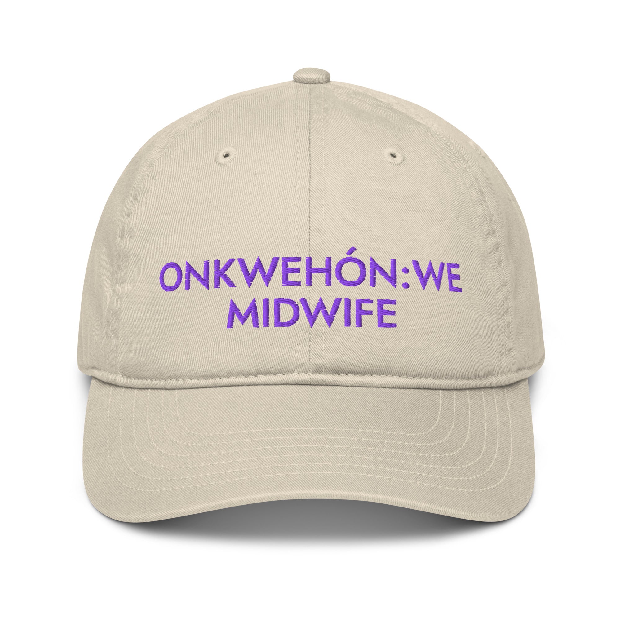 Organic Cotton Embroidered Baseball Cap (customize your Nation!) — Various Colours