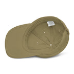 Organic Cotton Embroidered Baseball Cap — Customizable Text, Various Colours