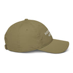 Organic Cotton Embroidered Baseball Cap — Customizable Text, Various Colours