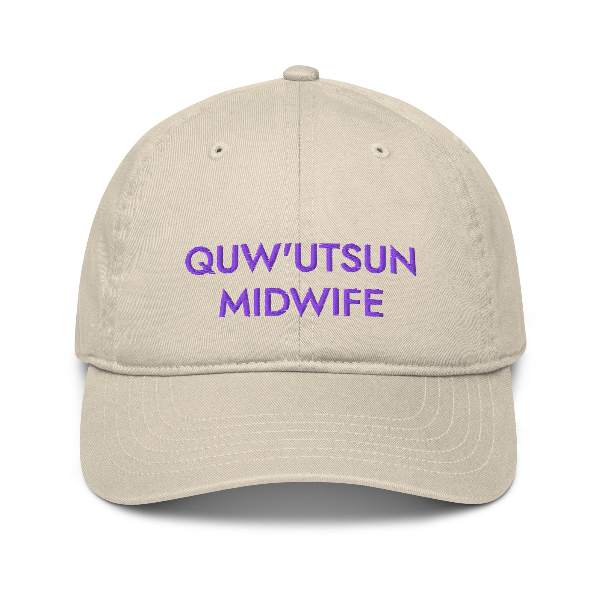 Organic Cotton Embroidered Baseball Cap (customize your Nation!) — Various Colours